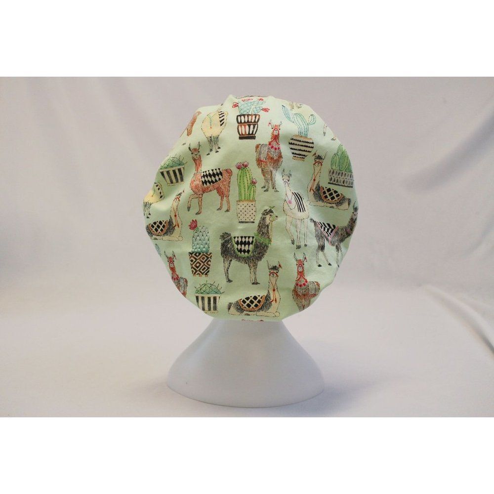 Llama Bouffant Surgical Dental Scrub Cap Chemo Hat